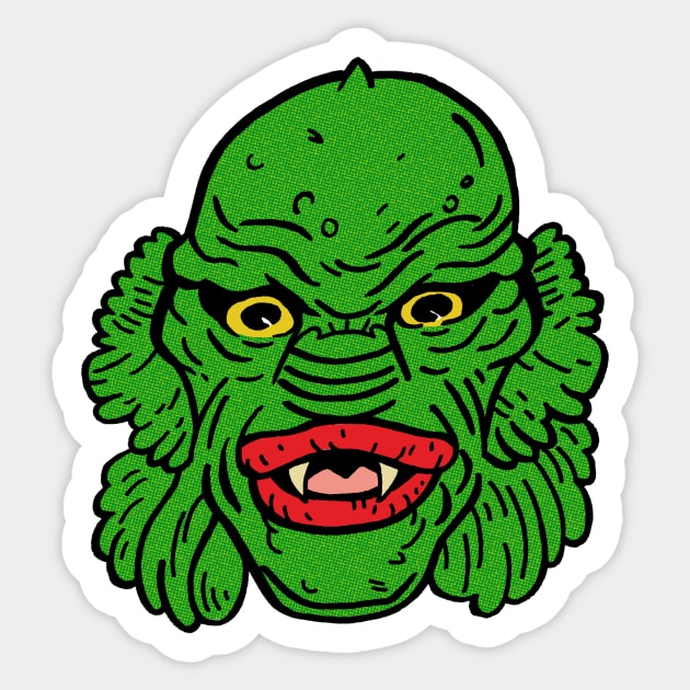 CREATURE FROM THE BLACK LAGOON Sticker by Defsnotadumb